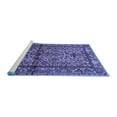 thumbnail image 2 of Ahgly Company Machine Washable Indoor Square Persian Blue Traditional Area Rugs, 6' Square, 2 of 4