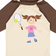thumbnail image 4 of Inktastic Tennis Girl Girls Long Sleeve Baby Bodysuit, 4 of 5