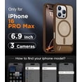 thumbnail image 2 of Funda Magnética Invisible con Soporte para iPhone 16 Pro Max 6.9", Marrón Desierto, 2 of 7