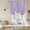 Lilac, variant on Red Orange Stripe Tie Up Curtains for Windows, Adjustable Balloon Window Shades, Farmhouse Modern Minimalist Geometric Kitchen Window Treatments Farmhouse Short Curtains with Rod Pocket 42"x45"