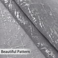 thumbnail image 6 of Staron Semi-Transparent Curtains with Silver Embossed Pattern, Sheer Window Curtains for Bedroom Living Room, Polyester Grommet Top Blackout Curtain Panels Home Decor, Gray, 6 of 6