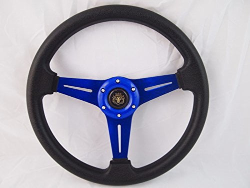 Boat Steering wheel W// Adapter 3 spoke boats with a 3//4/" tapered key Marine Blue