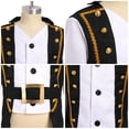 thumbnail image 6 of IDOPIP Kids Prince Charming Costume for Boys Circus Soldier Royal Guard Pirate Halloween Party Dress Up, 6 of 7