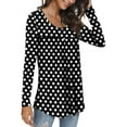 thumbnail image 2 of JuneFish Womens Long Sleeve Tops Casual Basic T-Shirts, 2 of 4