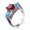 Rose Red, variant on Rose Red Blue Zircon Band Women's 925 Silver Engagement Wedding Ring Size 6-10