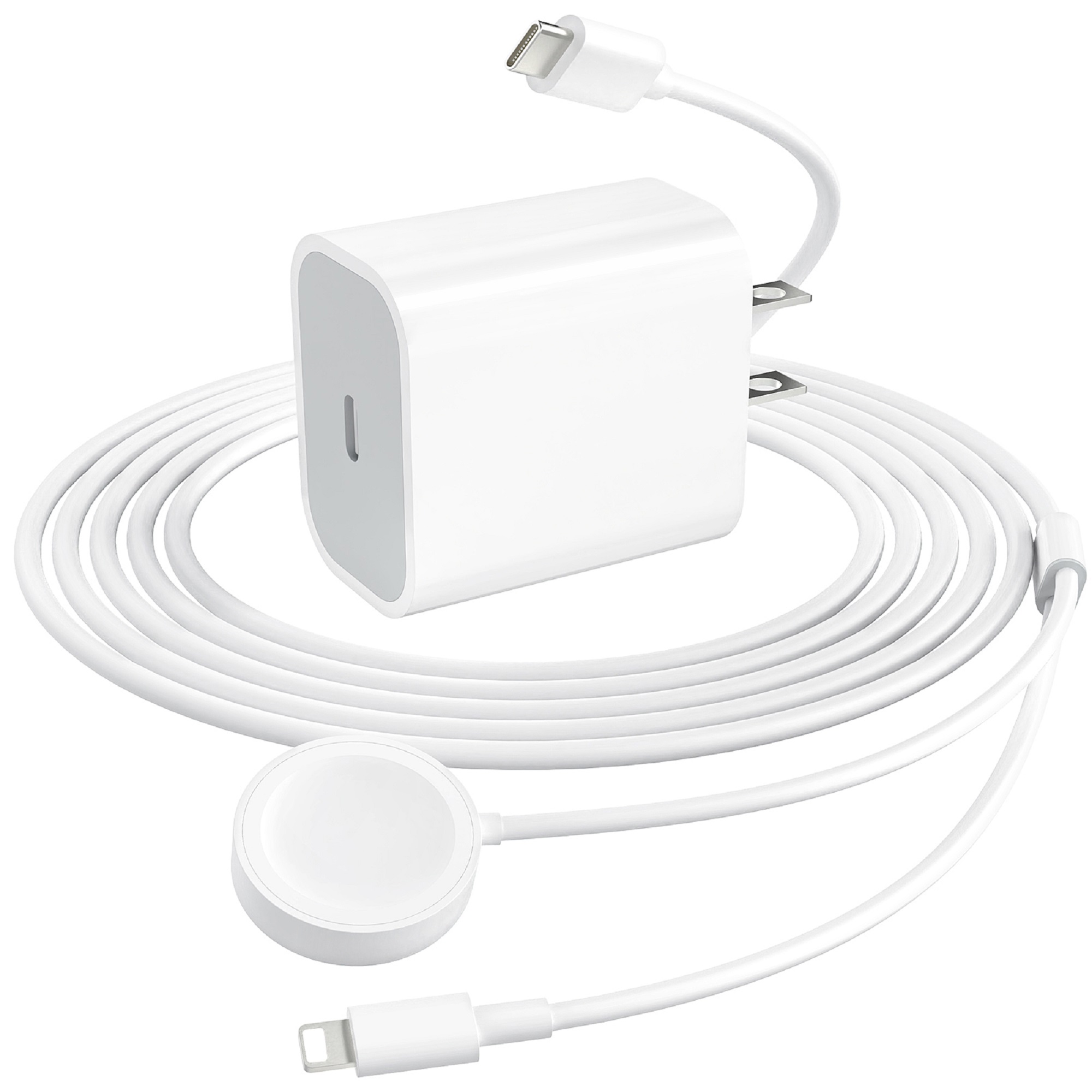 Charger for Apple Watch & iPhone, USB C 20W PD Fast Wall Charger Power