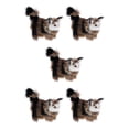 thumbnail image 1 of serony Soft Simulation Cats Plush Stuffed Animal Home Decor Kids Birthday Gift toy Model Gray 12x6x12cm 5Set, 1 of 6