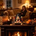thumbnail image 3 of Ailezt Halloween Decor Halloween Flat Wooden Ornament Reading Tabletop Book‑Loving Figurine With Stand For Shelf Mantel Party Decoration, 3 of 4