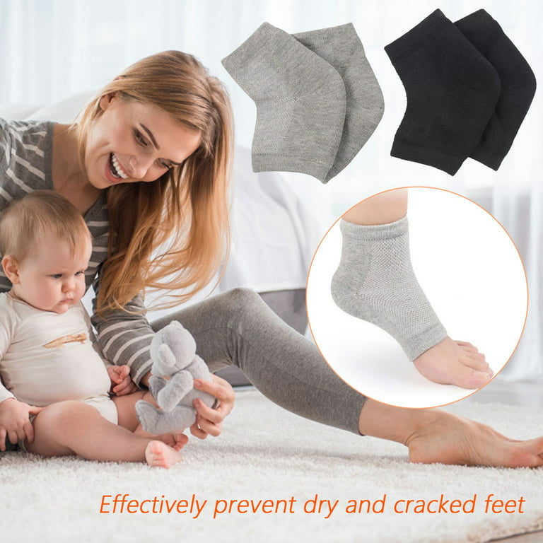 Moisturizing Heel Socks, 2 Pairs Of Gel Toeless Socks, Open Toe Socks, Heel  Treatment For Dry Cracked Feet To Soften And Repair 