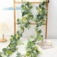 thumbnail image 4 of Fasiaou Artificial Ivy Garland Fake Hanging Vines 12ft Green Leaves for Home Garden Wedding Party Wall Decor Indoor Outdoor UV Resistant Durable Realistic Foliage, 4 of 6