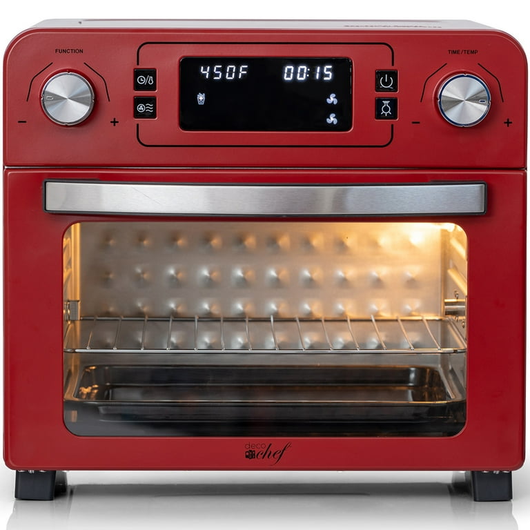Deco Chef 24QT Convection Toaster Air Fryer Oven, Stainless Steel