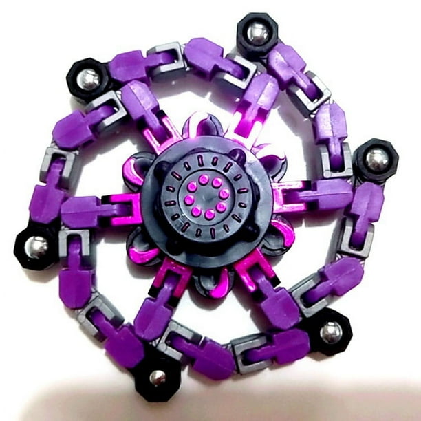 Giroscopio deformable tipo cadena con forma cambiable, juguete mecánico con punta de dedo, giroscopio de inteligencia para niños
