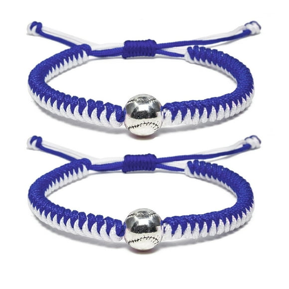 SIfdSeng Soccer and Baseball Valentine's Day Bracelets for Men Women and Kids Stylish Accessories for Soccer Fans Team Spirit Gifts for Boys Girls Game Decor 2Pcs Summer Bracelets for Teen Girls