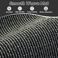 thumbnail image 3 of SIXHOME Non-Slip Kitchen Rug, Washable 20"x32" Twill Floor Mat, Half Circle Design for Sink, Laundry, Black, 3 of 7