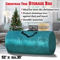thumbnail image 2 of Sunrise Artificial Christmas Tree Bag Clean Up Holiday For Up to 8ft/9ft Tree Storage (52''x dia. 30'' for up to 8', Green), 2 of 7