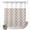 MoroccoXM9148, variant on No Hook Shower Curtain with Built-in Rings - Brown White Geometric Washable Waterproof Fabric Bathroom Curtains for Hotel,Rentals, 72X 96 Inch Extra Long , Minimalist Morocco Pattern