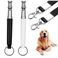 thumbnail image 2 of Silbato para perros Sunnimix con correa colgante metal ligero En blanco y negro, 2 of 8
