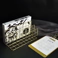 thumbnail image 2 of 3 Layers Iron Book Magazine Document Storage Shelf Stand Dormitory Office Supply, 2 of 7