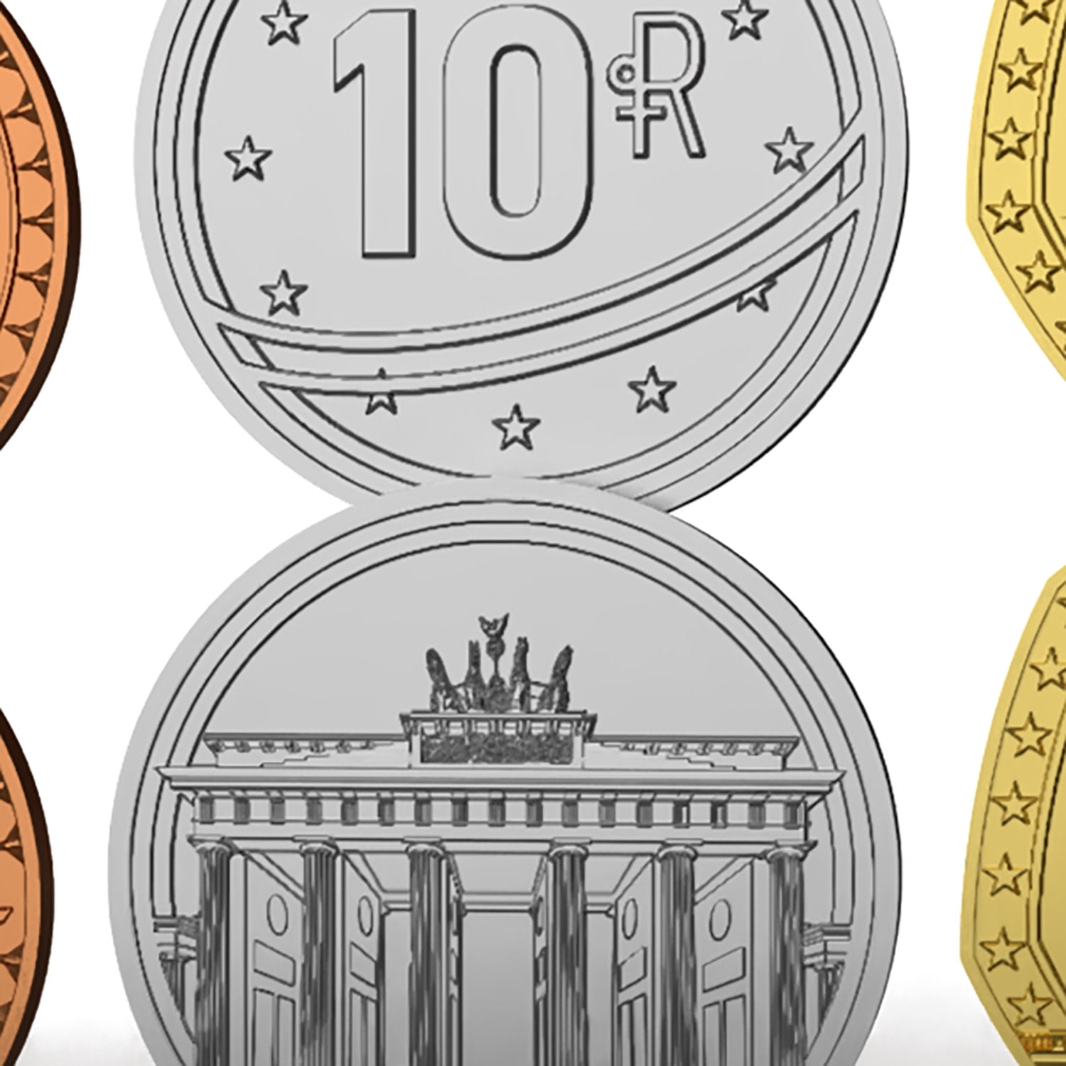 World Order: Metal Coins - 85 Collectible Pieces, Board Game Upgrade Components, Replace Base Cardboard Money, Multiple Denominations, Economic Set