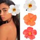 thumbnail image 1 of Love Sweety 3 pinzas para el pelo de Plumeria hawaiana, pasadores de flores Galsang para fiesta en la playa (rojo, naranja, blanco), 1 unidad (paquete de 1), 1 of 5
