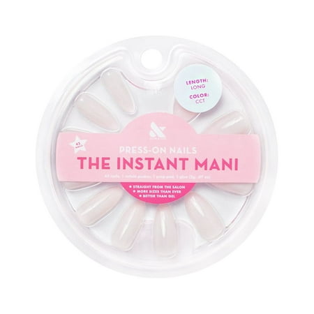 Olive & June Instant Mani Almond Long Press-On Nails, Sheer Pink, CCT, 42 Pieces
