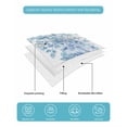 thumbnail image 5 of Quilts Twin Size Bedding Set, Blue Eucalyptus Leaves Lightweight Quilted Comforter, Spring Summer Botanical Floral Soft Reversible Bedspread Coverlet with Pillow Covers for All Season, 68" x 86", 5 of 7