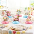 thumbnail image 4 of JHEHF 6 Pieces Easter Honeycomb Centerpieces Easter Rabbit Eggs Decor Table Toppers Paper Centerpiece Signs for Easter Party Family Gathering, 4 of 9