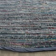 thumbnail image 3 of Safavieh Rag 4' Round Hand Woven Cotton Rug in Purple, 3 of 3