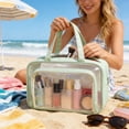 thumbnail image 1 of Bolsa de viaje impermeable | Organizador de artículos de aseo con separación para ropa seca y húmeda | Bolsa de almacenamiento de cosméticos de PVC para natación, gimnasio y fitness, 1 of 6