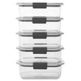 thumbnail image 2 of Recipiente Rubbermaid Brilliance para almacenar alimentos, 3.2 tazas, 5 unidades, 2 of 7