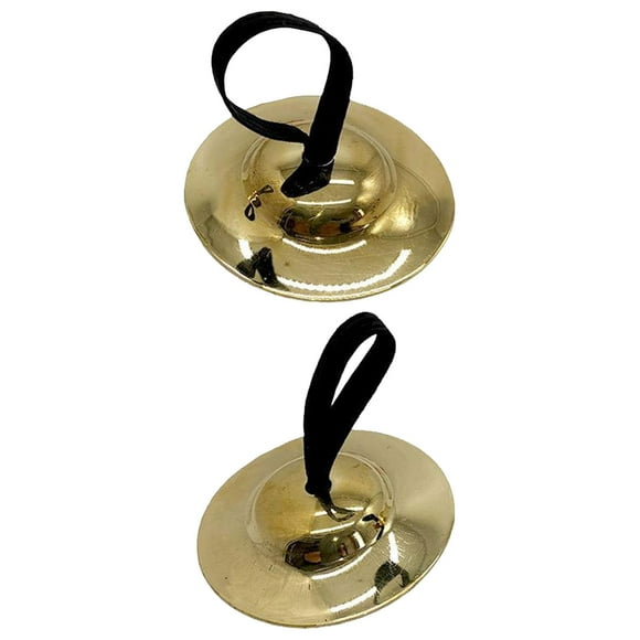 Hand Cymbals with Finger Rope Educational Rhythm Crash Cymbal for Kids for Games 5.2cm