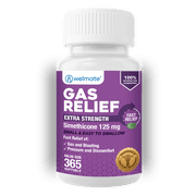 WELMATE Simethicone 125mg Gas Relief Softgels, 365 Count
