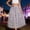 Purple, variant on Tennis Skirts for Women Summer Elegant Chiffon Skirt With Polka Layered Long Midi Wear For Fashionable Feminine Party Khaki One Size