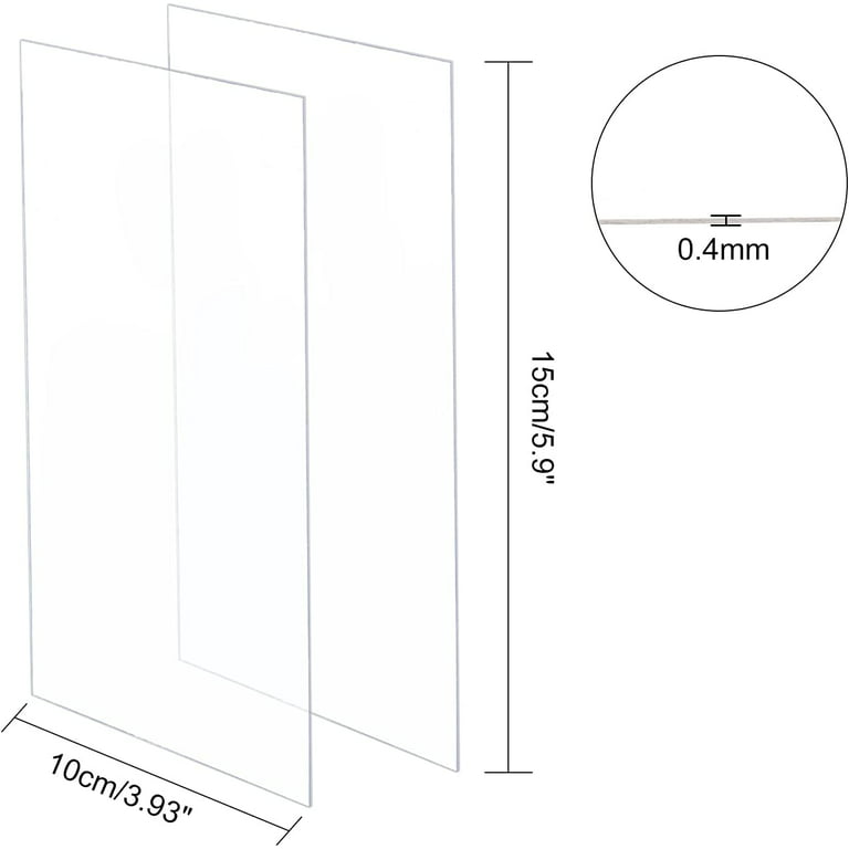 30 Sheets 0.4mm Plexiglass Picture Frame 6x4 Inch Replacement
