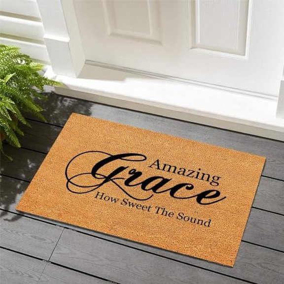 Always Kiss The Dog Goodnight Front Door Mat Traffic Guard Doormat Vintage Entry Door Rugs for Entry Outside Entryway Decor 16x24 inch