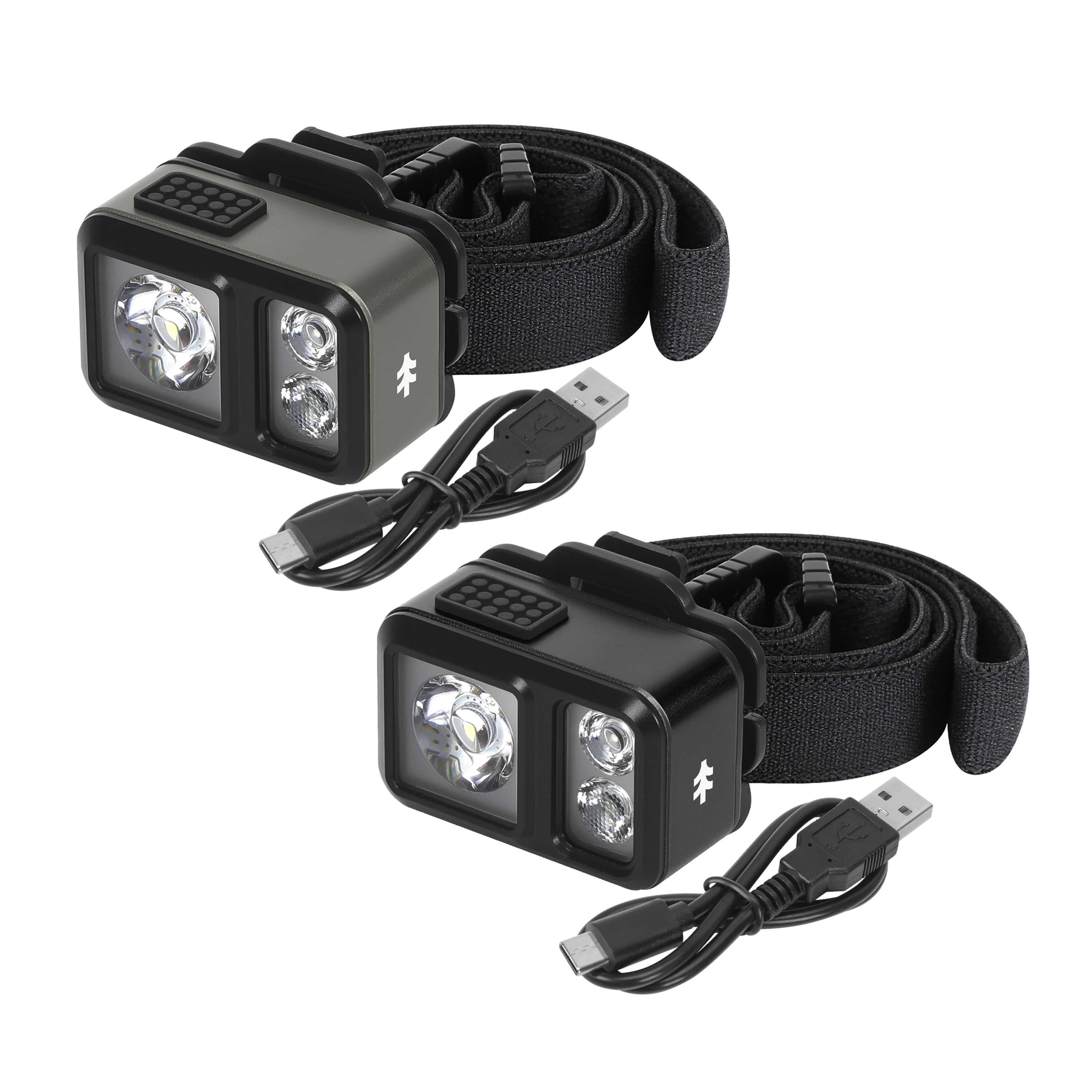 Swiss Tech Kumpel 400 Lumen Mini LED Headlamp and Cap Light, IP67 Waterproof, 0.22lbs, Black and Grey