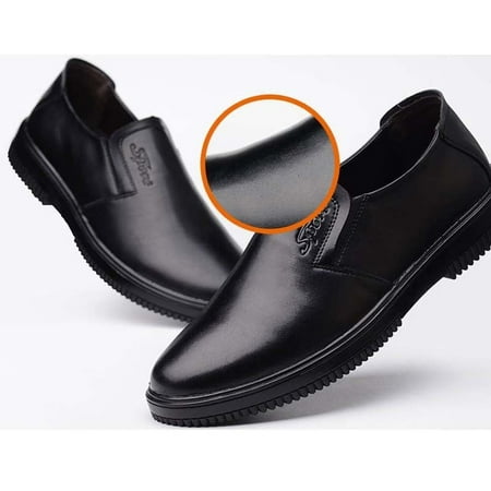 

Men s Chef Shoes Leather Flats Kitchen Non-slip Oil-resistant Waterproof Work NE