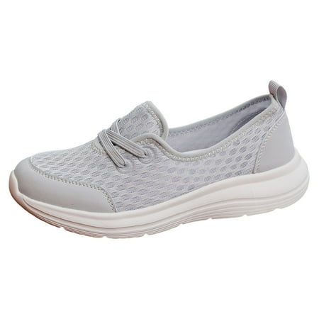 Yindaity Mens Shoes Fashion Running Sneaker Casual Leather Sport Shoes Breathable Comfortable Walking Shoes(Grey 9)