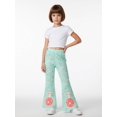 thumbnail image 3 of Girls Flare Pants, AI Digital Print Bell Bottoms,All-Season Sizes 3-13Y, 3 of 6