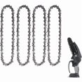 thumbnail image 2 of 4Pcs 6 Inch 1/4 Inch Chainsaw Chains Compatible with 6 Inch Cordless Electric Mini Chainsaws 37 Drive Links 15cm, 2 of 5
