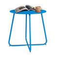 thumbnail image 6 of Decksplore Metal Outdoor Patio Side Table, Round Weather Resistant End Table, Peacock Blue, 6 of 6