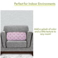 thumbnail image 3 of Majestic Home Goods Decorative Soft Pink Links Round Bolster Pillow, 3 of 5