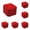 ReD1, variant on 1-10PC Square Velvet Ring Display Case Jewelry Box Wedding Travel Ring Box Holder Gift Packaging Assorted Color for Earring Pendant Necklace 2x2x1.5Inch