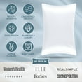 thumbnail image 4 of Bare Home Satin Pillowcase Set - Luxury Pillowcases - Soft and Smooth - Breathable - Zipper Closure - Queen, White, 4 of 8