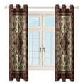 thumbnail image 4 of Bohemia Window Blackout Curtain 3d Printed Blackout Curtain Bedroom Living Room Hotel Window 2 Panel Shade, 4 of 6