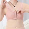 thumbnail image 6 of Dadaria Cotton Bras for Women Bra Wire Free Underwear OnePiece Bra Everyday Underwear Bras Pink 46,Women, 6 of 9