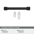 thumbnail image 4 of Amerock Farewind 5-1/16 inch (128mm) Center-to-Center Matte Black Cabinet Pull, 4 of 6