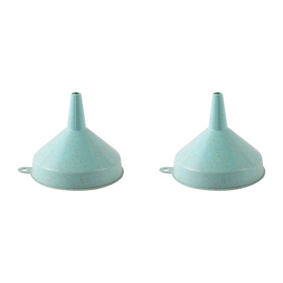 Wide Mouth Plastic Funnel for Quick and Clean Transferring Liquids,Dry Goods, Between Bottles, Cans and Containers, 2 Pcs, L S