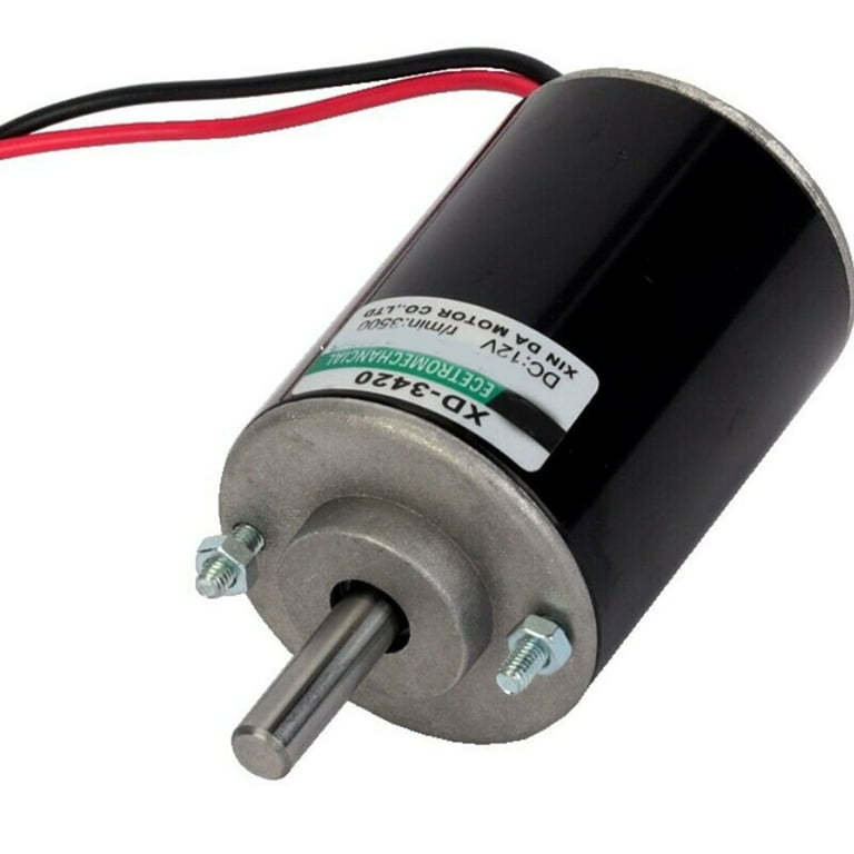 30W 12V/24V DC Permanente Magneet Elektrische Motor, CW/CCW Omkeerbare Hoge Snelheid Laag Geluidsniveau voor DIY Generator XD-3420 (24V 7000 RPM