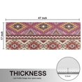 thumbnail image 5 of Kitchen Rugs Sets Of 2,Pink Boho Tribal Diamonds and Triangles Pattern Anti Fatigue Kitchen Mat Rugs Non Slip Washable,Decorative Kitchen Floor Mats for Kitchen,Sink,Laundry,17"X47", 5 of 5